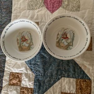 Wedgwood Peter Rabbit bowls